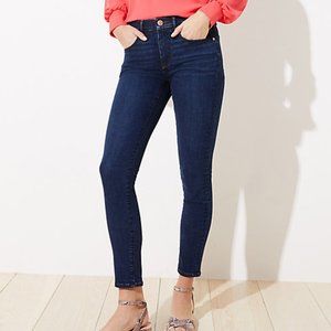 LOFT | Petite Slim Pocket Skinny Crop Jeans In Orchard Blue Wash
